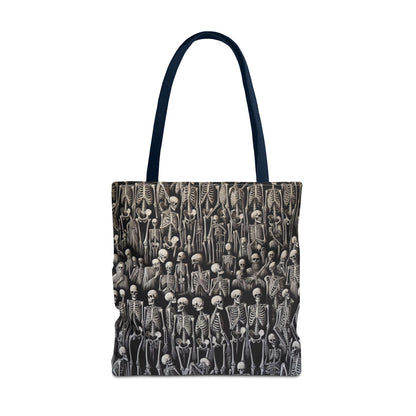 Gothic Skeleton Tote Bag | Spooky Shopping Bag | Halloween Accessory | Unique Gift for Dark Aesthetic Lovers