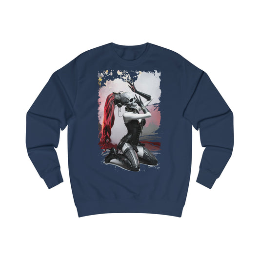 Edgy Cosplay Sweatshirt - Unisex Graphic Crewneck, Gift for Gamers, Comic Fans, Stylish Hoodie, Year-Round Comfort