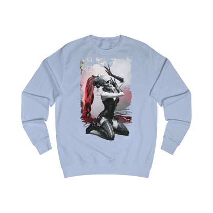 Edgy Cosplay Sweatshirt - Unisex Graphic Crewneck, Gift for Gamers, Comic Fans, Stylish Hoodie, Year-Round Comfort