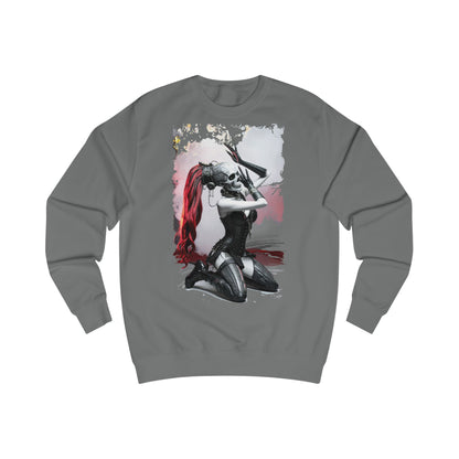 Edgy Cosplay Sweatshirt - Unisex Graphic Crewneck, Gift for Gamers, Comic Fans, Stylish Hoodie, Year-Round Comfort