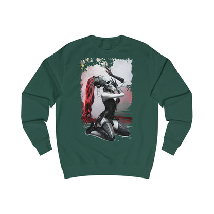Edgy Cosplay Sweatshirt - Unisex Graphic Crewneck, Gift for Gamers, Comic Fans, Stylish Hoodie, Year-Round Comfort