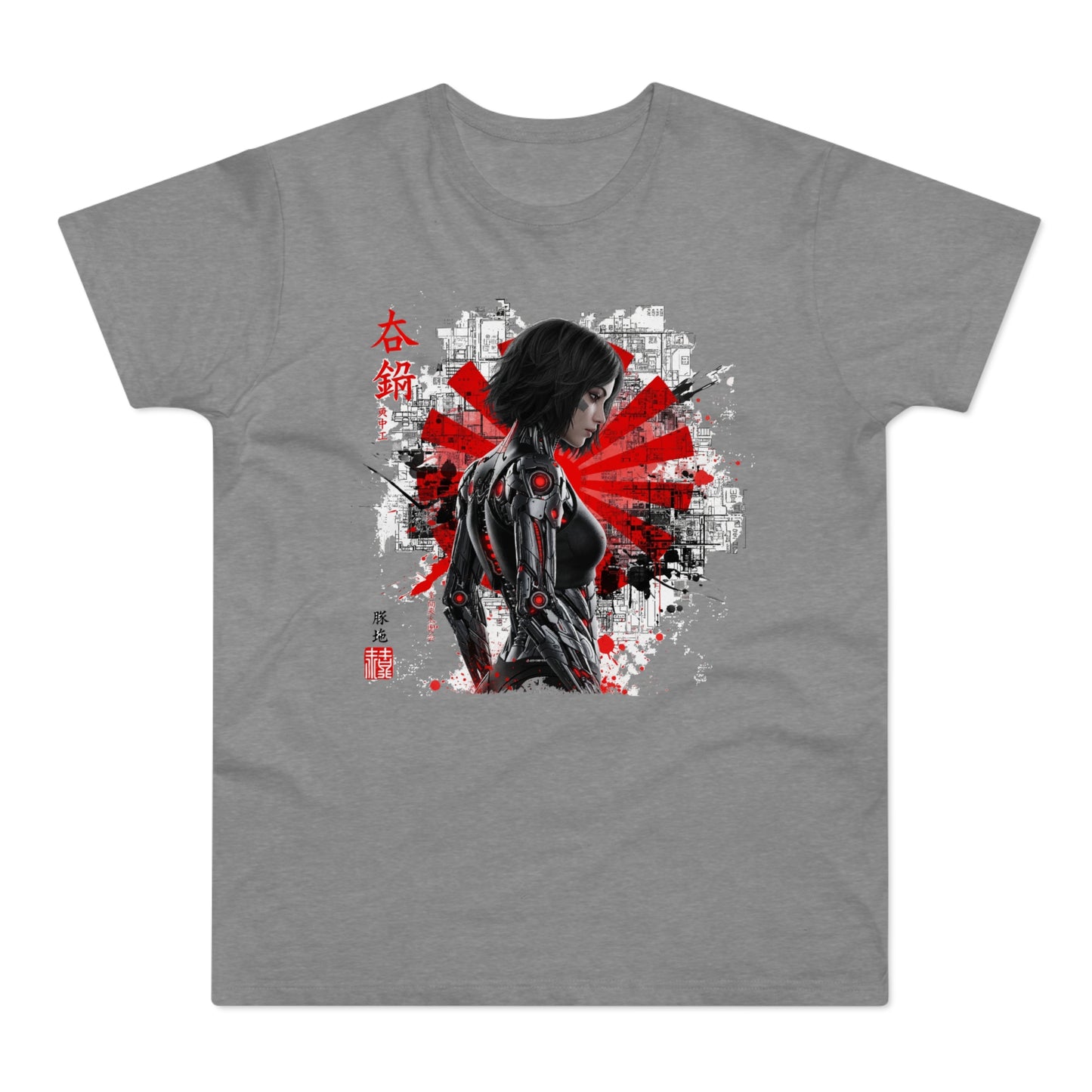 Cyber Samurai Graphic T-Shirt, Unisex Graphic Tee, Anime Shirt, Japanese Art T-Shirt, Gift for Nerds, Cosplay Apparel