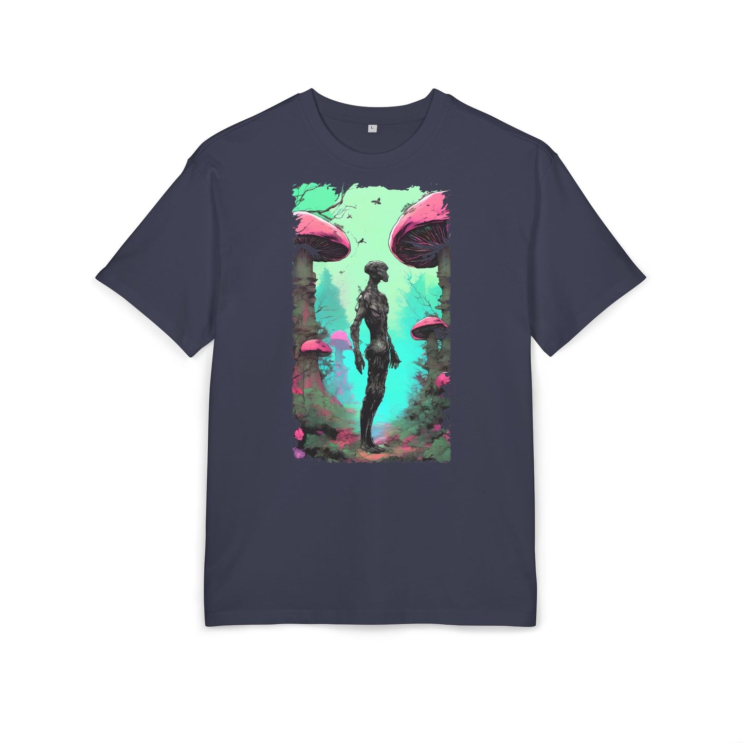 Psychedelic Mushroom Tee, Unisex Oversize Shirt, Trendy Graphic T-shirt, Casual Wear, Festival Attire, Unique Gifts