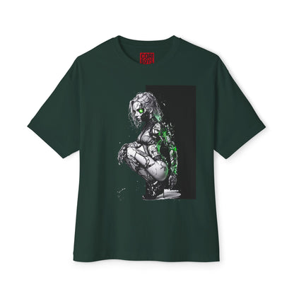 Cyberpunk-Inspired Unisex Oversized Tee, Streetwear T-Shirt, Graphic Tee for Art Lovers, Casual Wear, Unique Gift