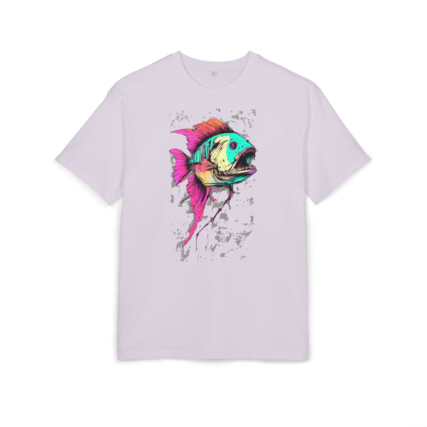 Vibrant Fish Graphic Tee for Casual Style, Summer Wear, Beach Vibes, Gift for Fishing Enthusiasts, Unique Unisex Heavy Oversize Tee