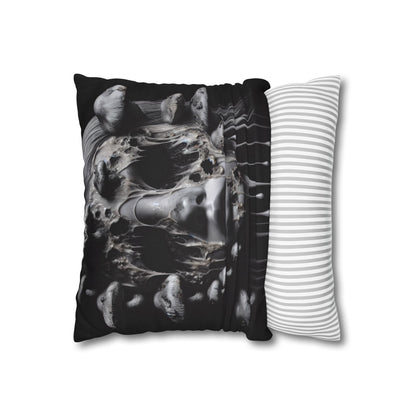 Dark Art Decorative Pillowcase, Gothic Home Decor, Statement Cushion Cover, Unique Gift for Art Lovers, Halloween Decor