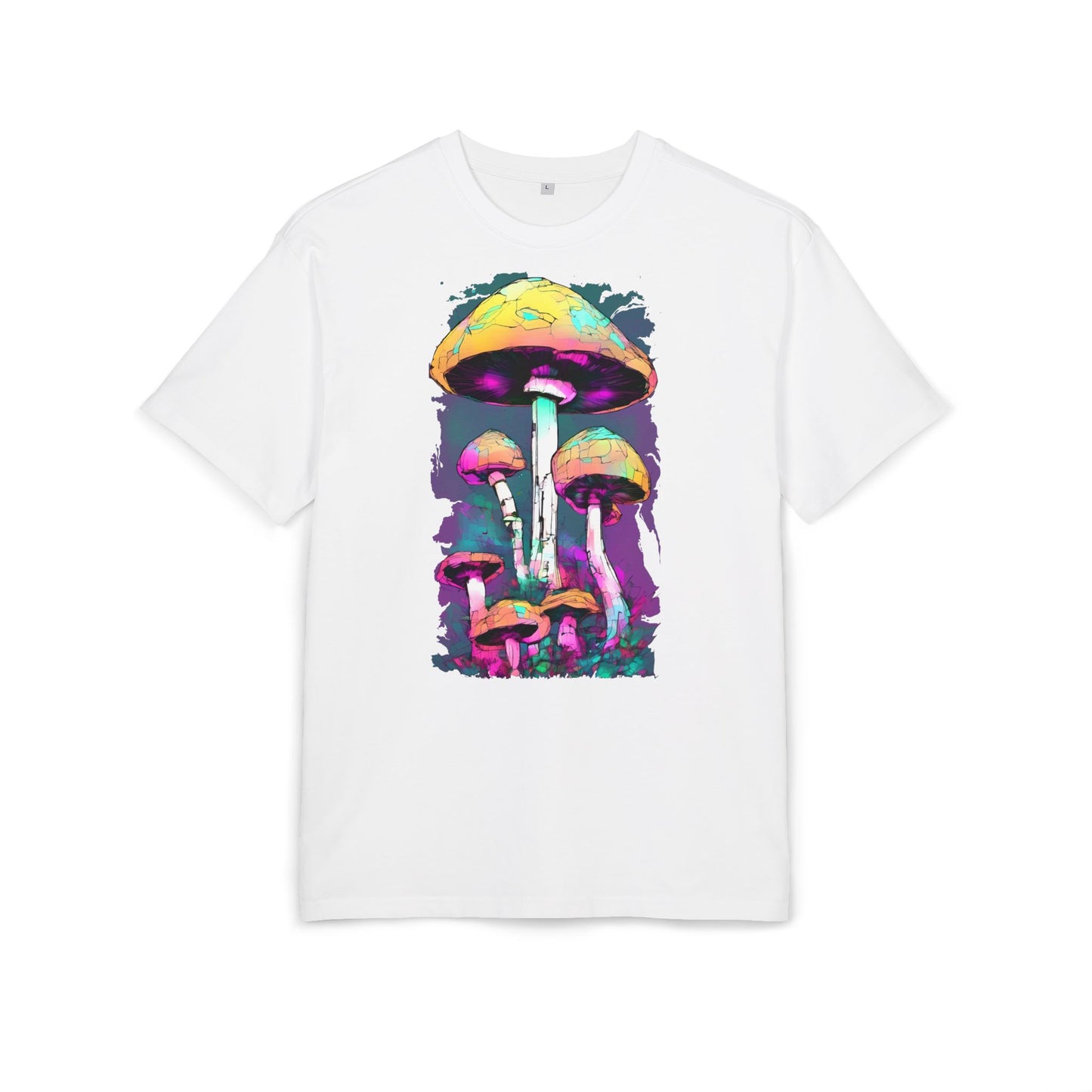 Trippy Mushroom Unisex Oversize Tee | Psychedelic Art Shirt, Retro Graphic Tee, Festival Wear, Gift for Nature Lovers, Streetwear