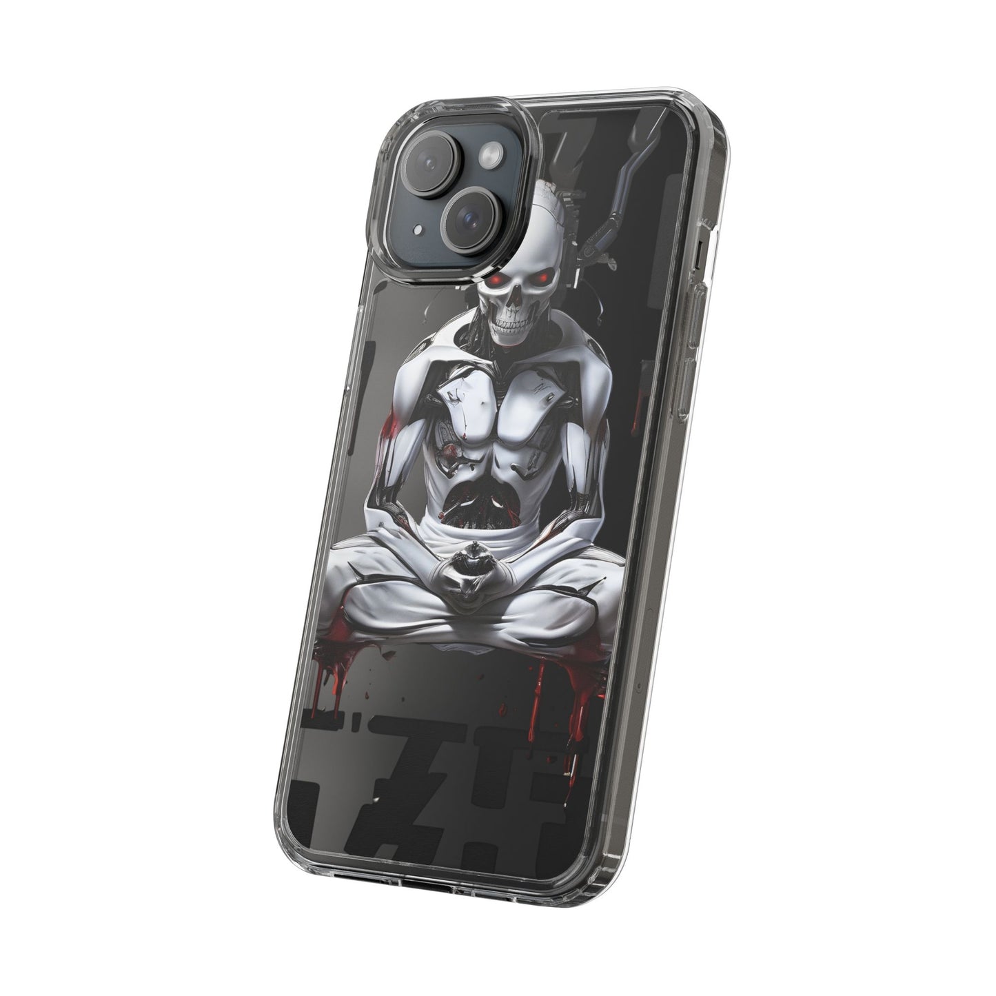 Clear Phone Cases with Cyber Design