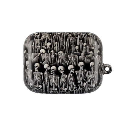 Skeleton Pattern AirPod Case, Cute Halloween Accessory, Spooky Gift for Music Lovers, Fun Phone Accessories, Unique Earbud Holder