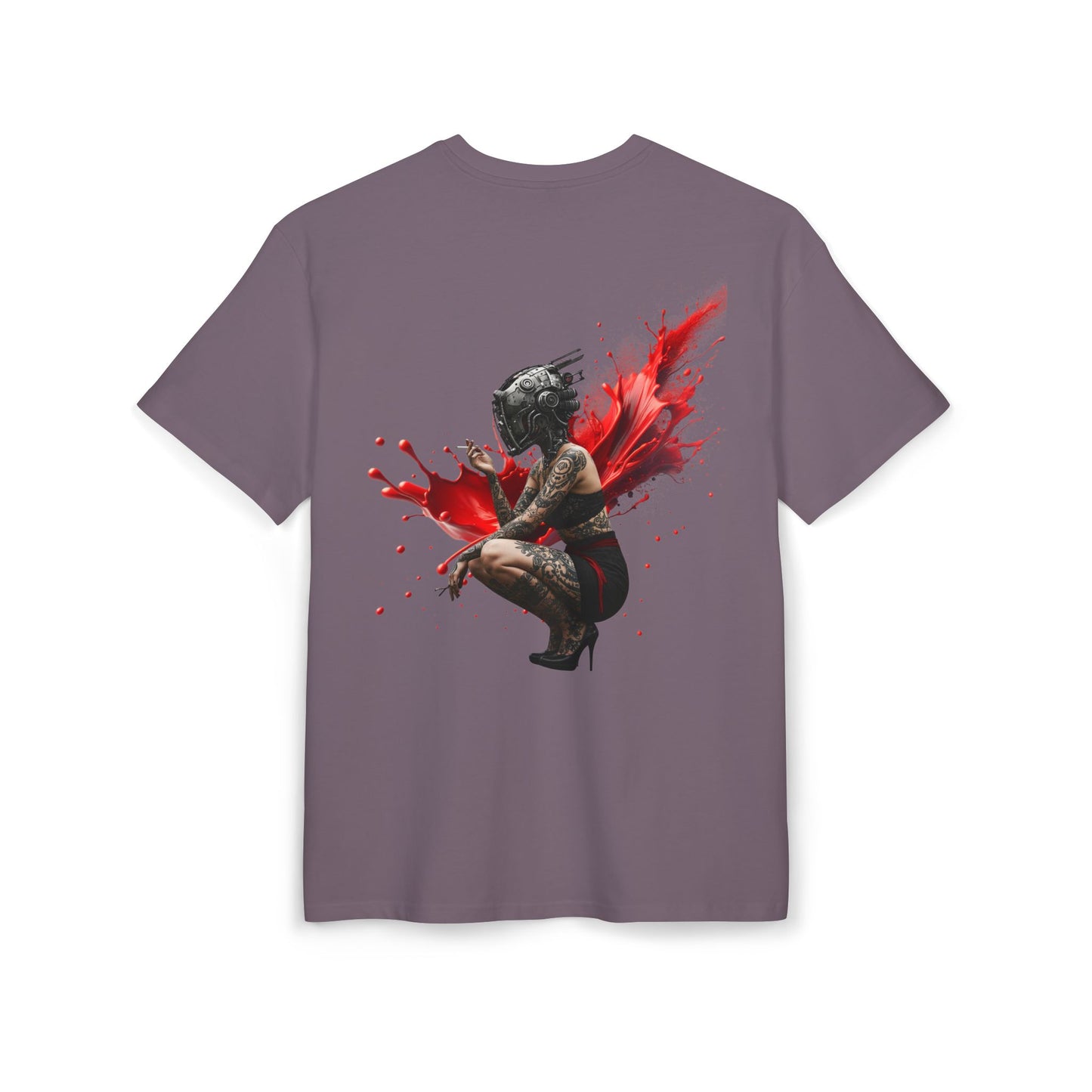 D'Stopian Oversized Unisex Tee - Edgy Graphic Art Tee for Urban Creatives