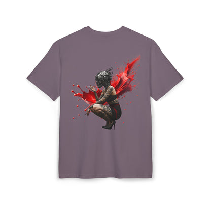 D'Stopian Oversized Unisex Tee - Edgy Graphic Art Tee for Urban Creatives