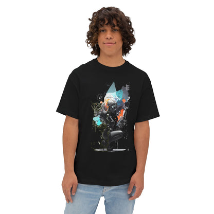 Artistic Unisex Oversized Boxy Tee - Trendy Graphic T-Shirt, Casual Wear, Gift for Art Lovers, Summer Outfit, Streetwear Style