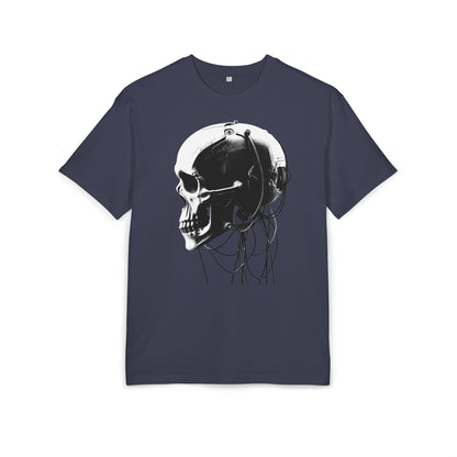 Unisex Skull Graphic Oversize Tee - Bold, Edgy Style for Casual Wear