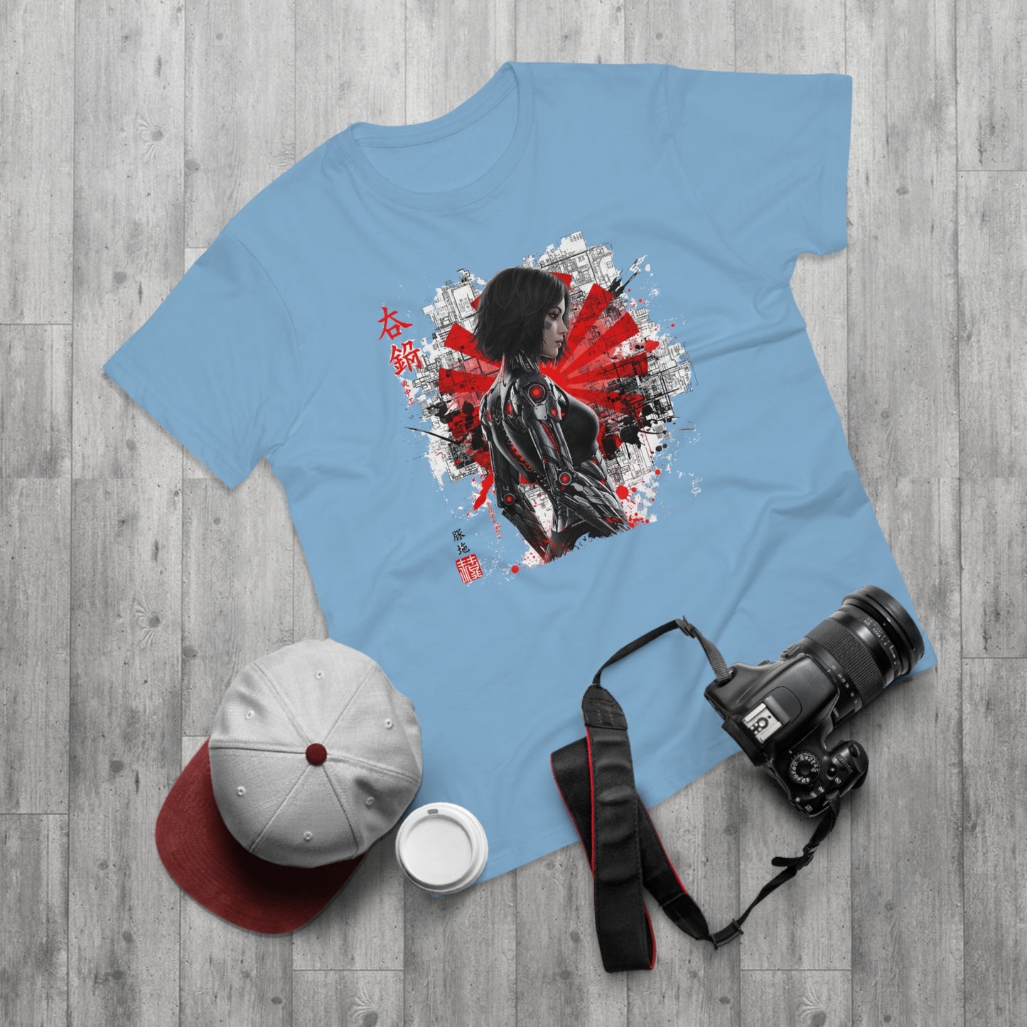 Cyber Samurai Graphic T-Shirt, Unisex Graphic Tee, Anime Shirt, Japanese Art T-Shirt, Gift for Nerds, Cosplay Apparel