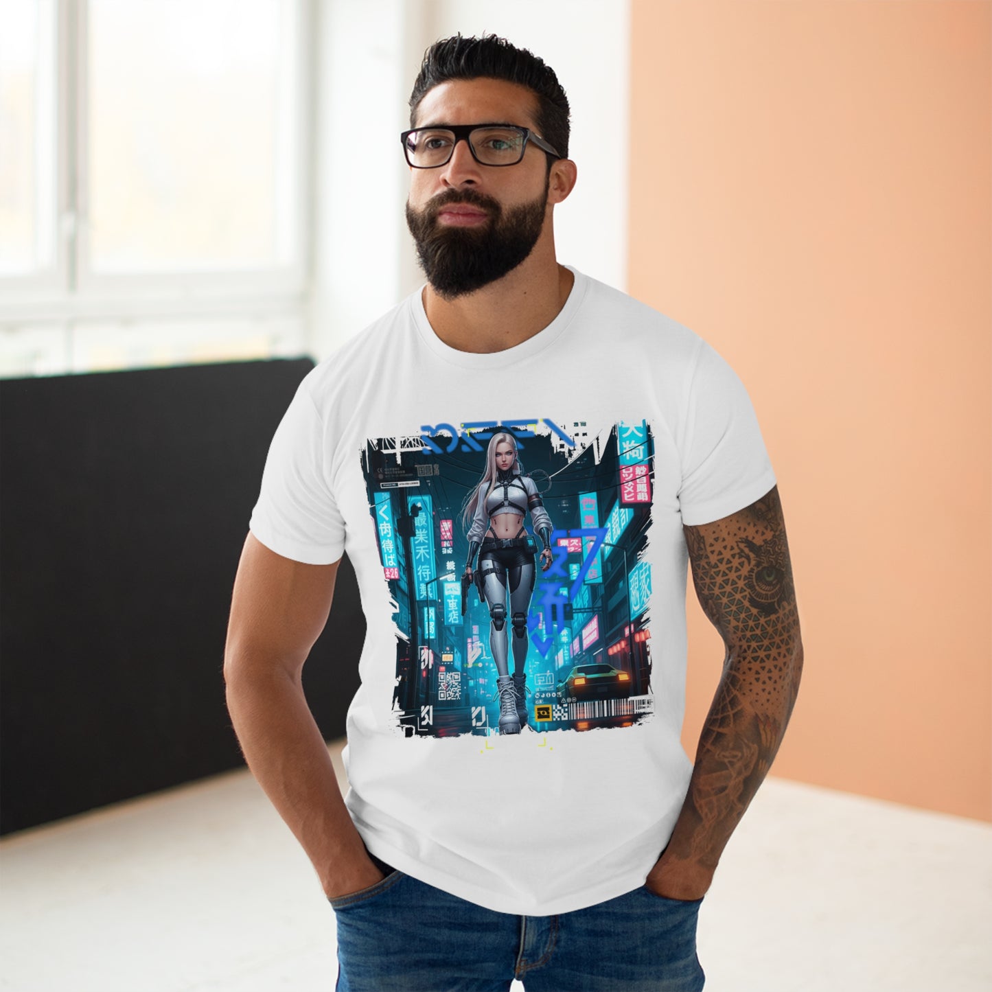 Urban Cyberpunk Unisex T-Shirt, Graphic Tee, Streetwear, Casual Outfit, Festival Wear, Gift for Tech Lovers