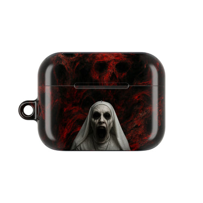 Horror-Themed AirPod Case, Spooky Earbud Cover, Unique Gift for Halloween, Gothic Design, Perfect for Music Lovers