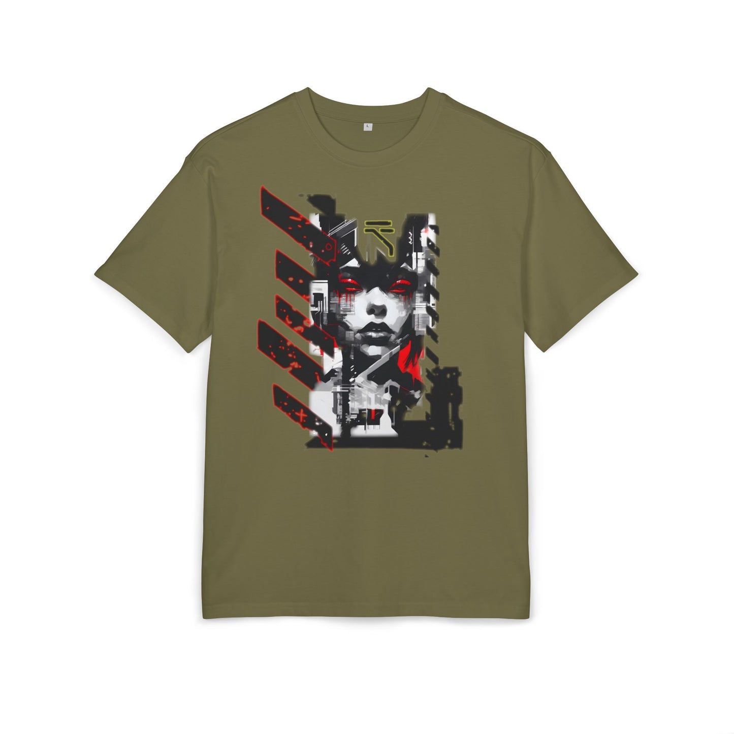 Unisex Heavy Oversize Tee with Urban Art Design - Streetwear Style Tee