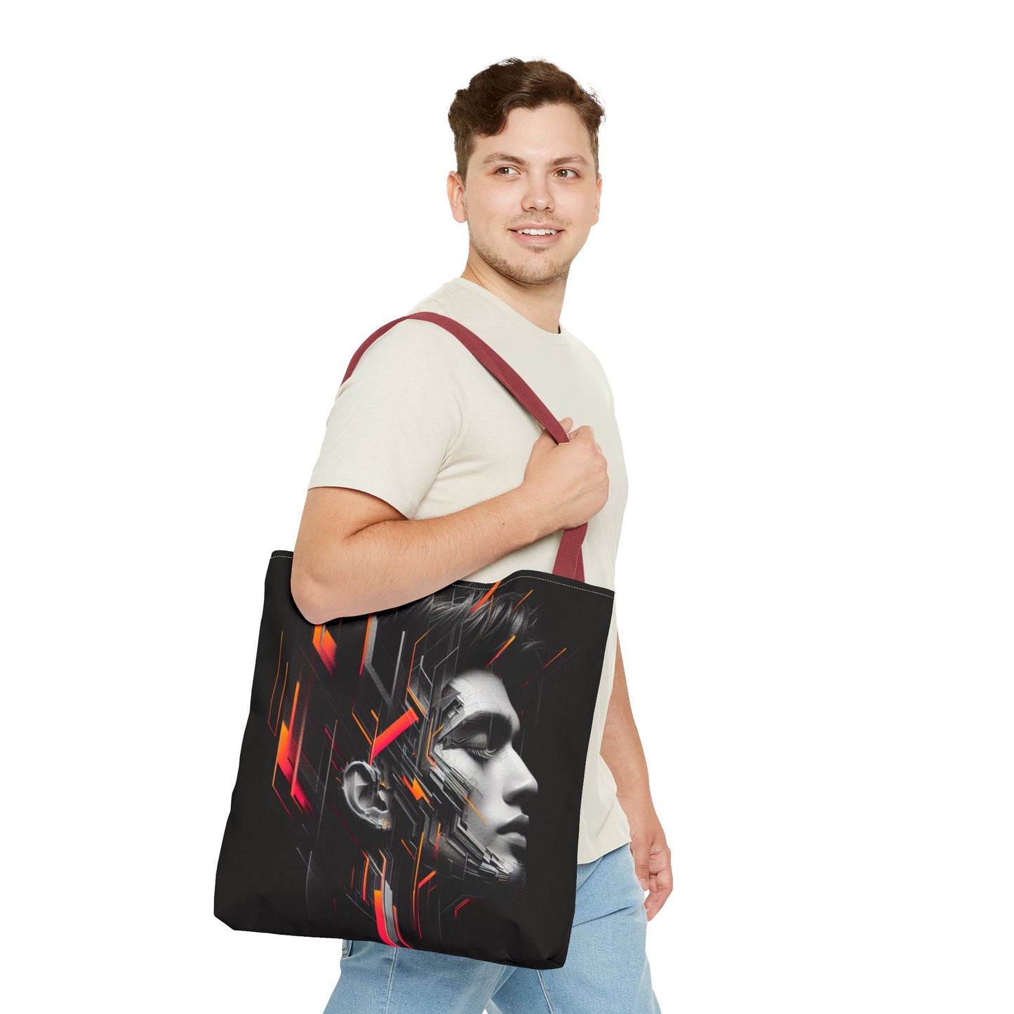Urban Art Tote Bag - Modern Graphic Design for Daily Use, Gift for Trendsetters, Stylish Accessory, Everyday Carry, Unique Artistry