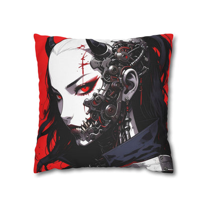 Futuristic Anime Style Pillowcase, Cyberpunk Decor, Gift for Anime Lovers, Home Accessories, Housewarming Present, Cozy Bedroom