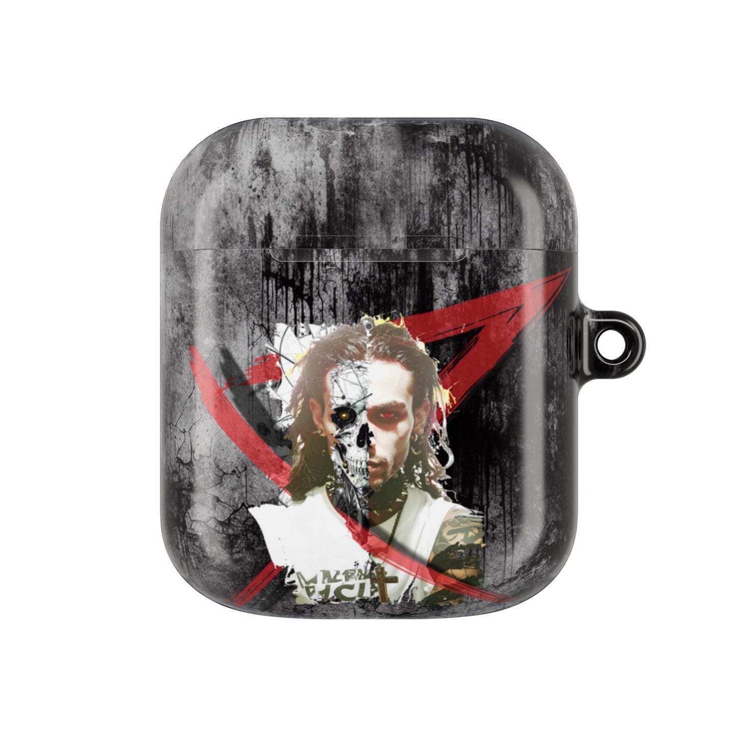 Gothic AirPod Case - Edgy Accessories for Music Lovers, Unique Gift for Teens, Stylish Tech Protection, Punk Aesthetic, Dark Art Case
