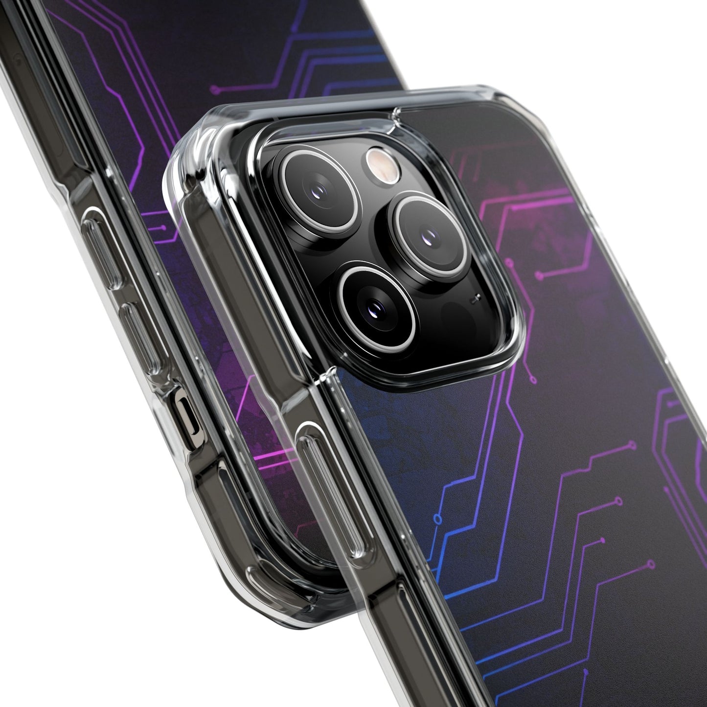 Magnetic Clear Phone Case - Tech-Inspired Design for Gamers, Stylish Protection, Gift for Tech Lovers, Phone Accessories, Customizable Case
