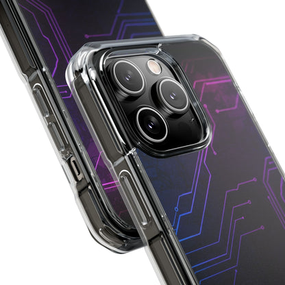 Magnetic Clear Phone Case - Tech-Inspired Design for Gamers, Stylish Protection, Gift for Tech Lovers, Phone Accessories, Customizable Case