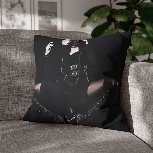 Gothic Glam Pillows, Square Cushion Covers, Elegant Home Decor, Statement Throw, Dark Aesthetic Gifts, Modern Bedroom Accent