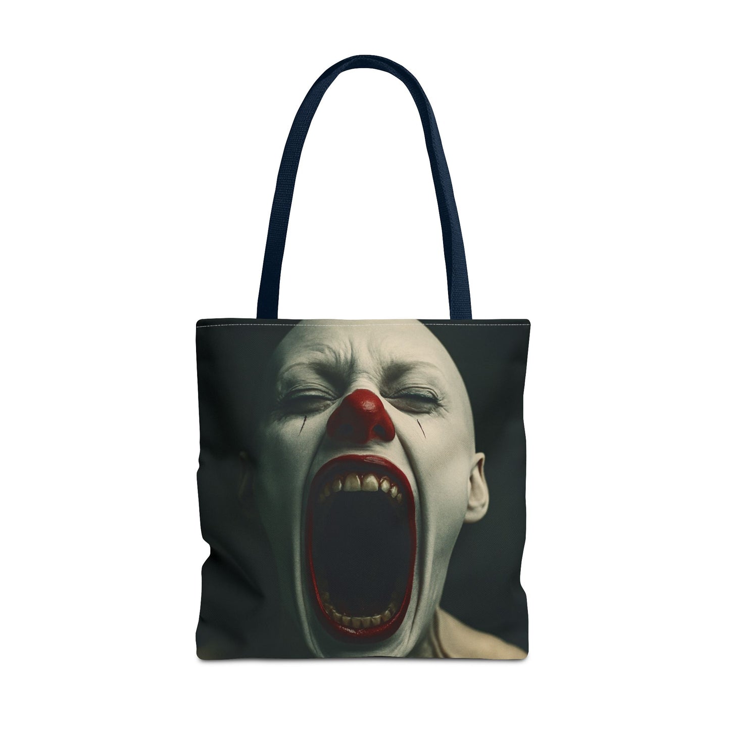 Terrifying Clown Tote Bag - Perfect for Halloween, Spooky Parties, Horror Fans, Trick-or-Treating, Unique Gift
