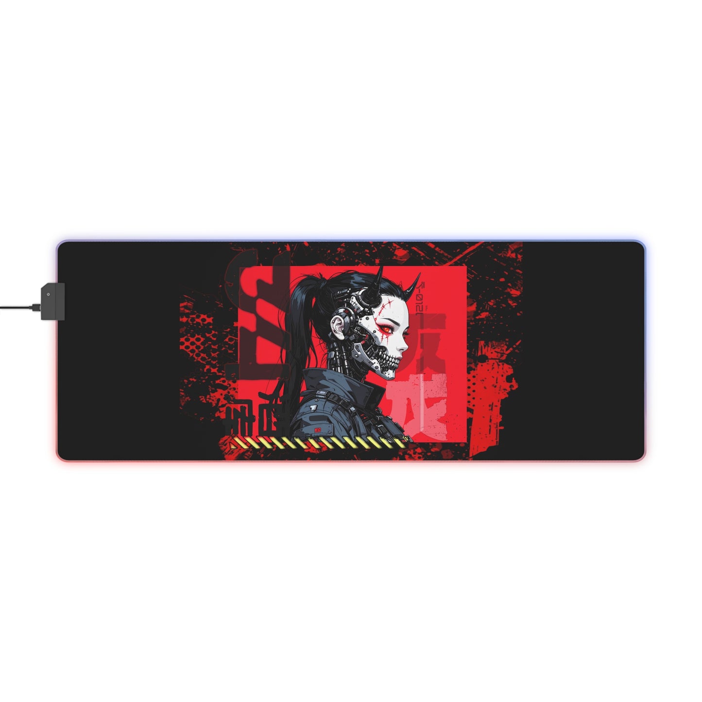 Hyped LED Gaming Mouse Pad, Cyberpunk Desk Decor, Gamer Gift, Gaming Setup Accessory, RGB Mousepad, Unique Gaming Gear