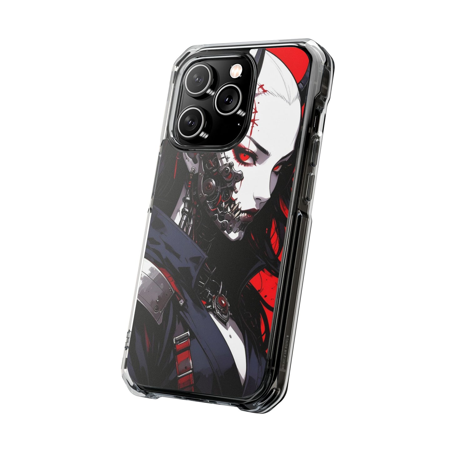 Magnetic Impact Phone Case, Anime Art Phone Cover, Goth Accessories for Her, Gift for Tech Lovers, Unique Phone Protection