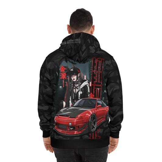 Stylish Graphic Hoodie for Trendsetters, Retro Car Design, Cool Streetwear, Perfect Gift for Car Enthusiasts, Unique AOP Fashion Hoodie