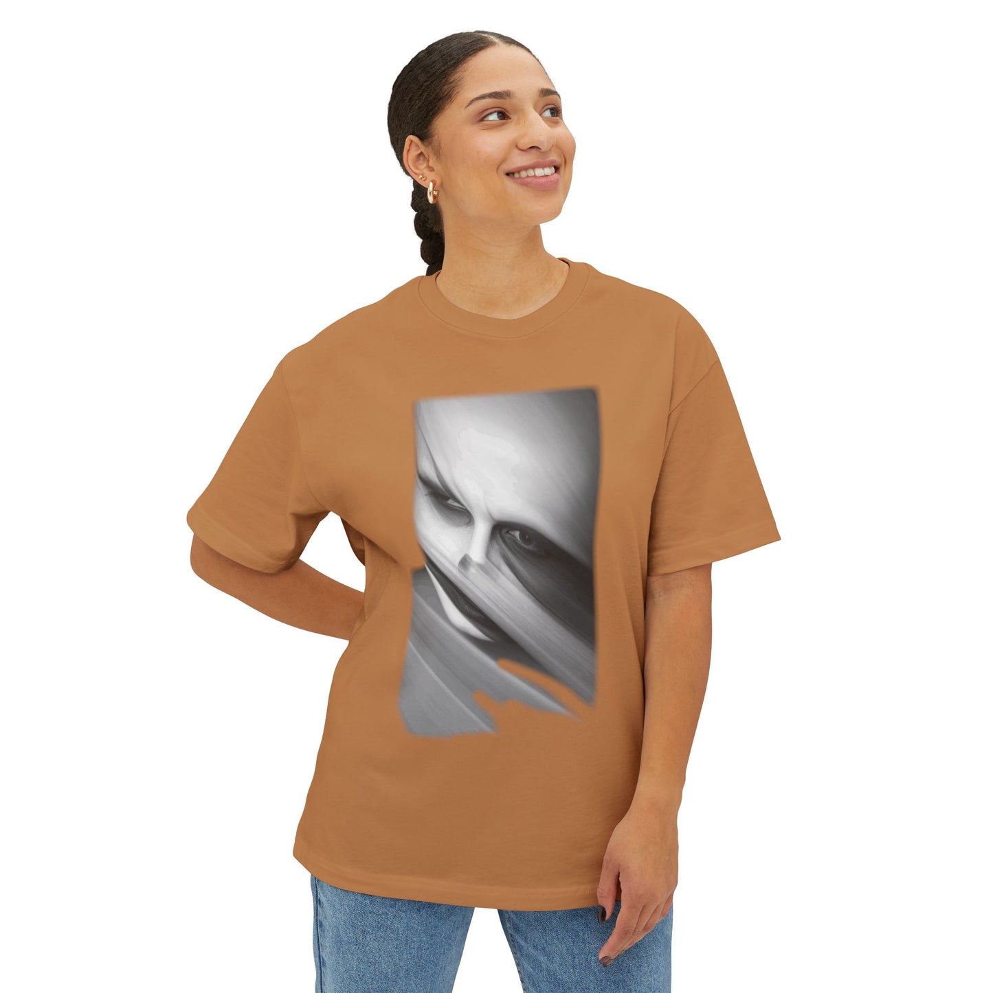 Artistic Unisex Oversized Tee, Trendy Streetwear Top, Graphic Tee for Casual Wear, Aesthetic Gift for Art Lovers, Fashion Statement Shirt