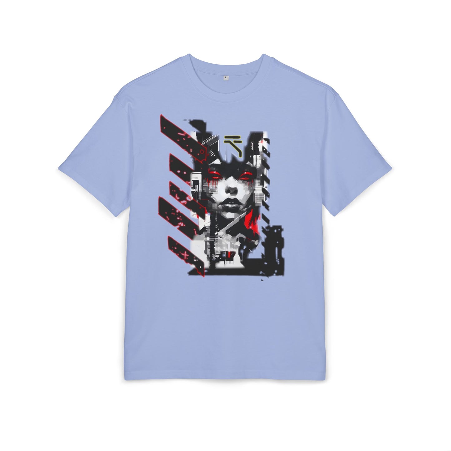 Unisex Heavy Oversize Tee with Urban Art Design - Streetwear Style Tee