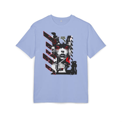 Unisex Heavy Oversize Tee with Urban Art Design - Streetwear Style Tee