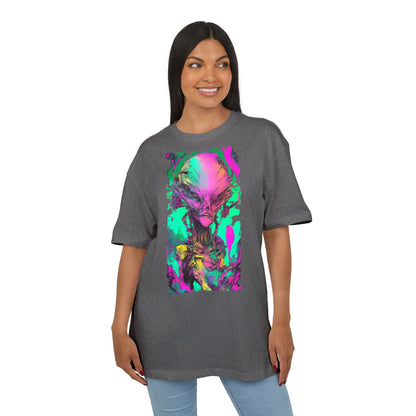 Alien Art Unisex Oversize Tee, Graphic Tee, Casual Style, Streetwear, Unique Gift, Statement Piece