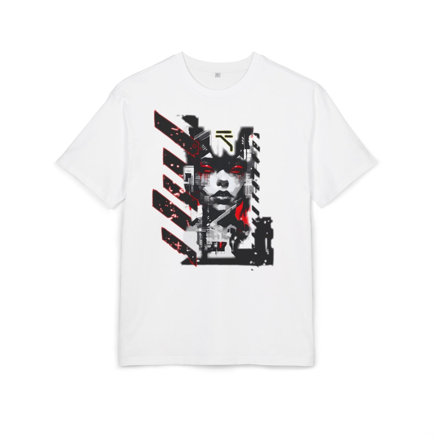 Unisex Heavy Oversize Tee with Urban Art Design - Streetwear Style Tee