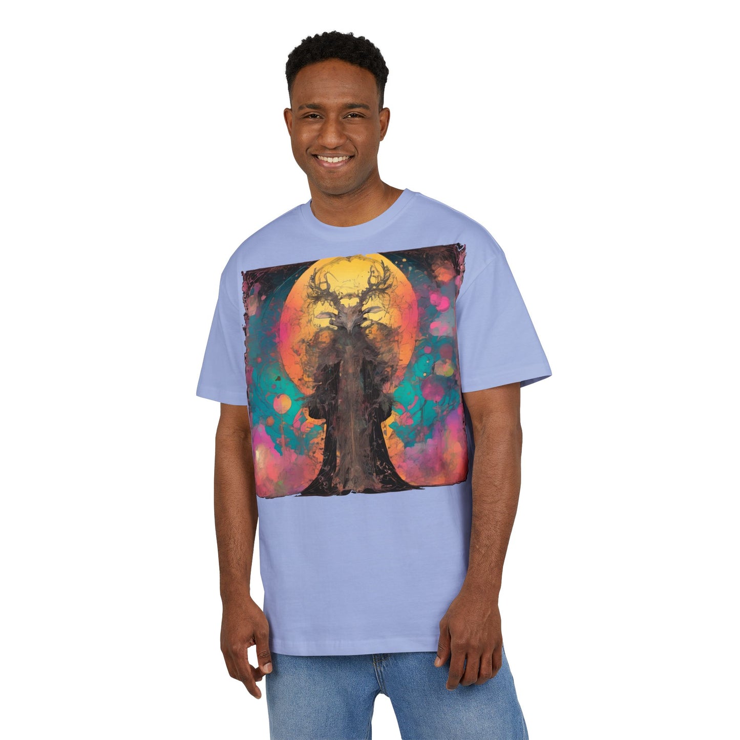 Mystical Tree Unisex Heavy Oversize Tee | Bohemian Style Shirt, Artistic Graphic Tee, Unique Gift for Nature Lovers, Festival Wear, [...]