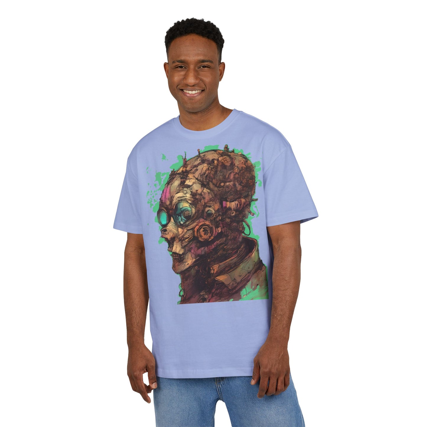 Artistic Oversize Tee - Unique Graphic Shirt for Art Lovers, Unisex Fashion, Streetwear Style, Gift for Creatives, Trendy Apparel