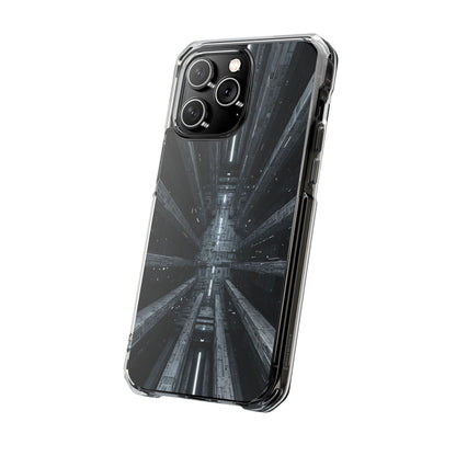 Sci-Fi Phone Case with Magnetic Clear Impact Design, Futuristic Cell Phone Cover, Unique Gifts for Tech Lovers, Holiday Present