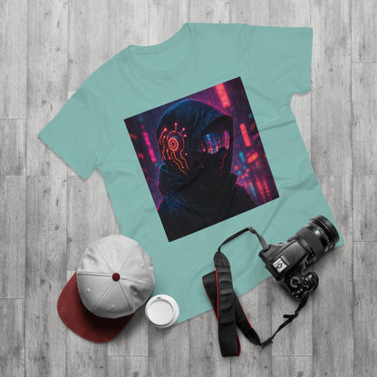 Cyberpunk Graphic Tee for Men & Women, Futuristic Streetwear, Perfect Gift for Gamers, Casual Wear for Tech Enthusiasts, Urban Style T-Shirt