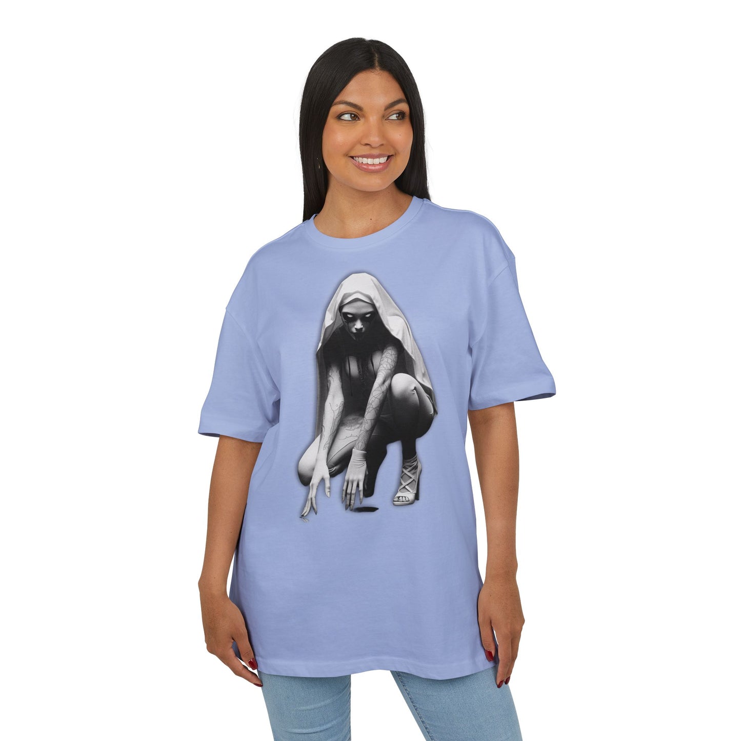 Urban Style Unisex Heavy Oversize Tee with Edgy Design