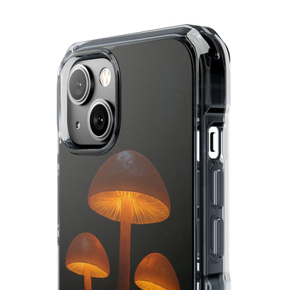 Magnetic Clear Impact Cases, Mushroom Phone Case, Eco-Friendly Phone Cover, Unique Phone Accessories, Gift for Nature Lovers, Artistic