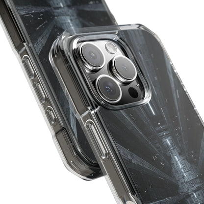 Sci-Fi Phone Case with Magnetic Clear Impact Design, Futuristic Cell Phone Cover, Unique Gifts for Tech Lovers, Holiday Present
