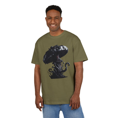 Vintage Mushroom Graphic Unisex Heavy Oversize Tee