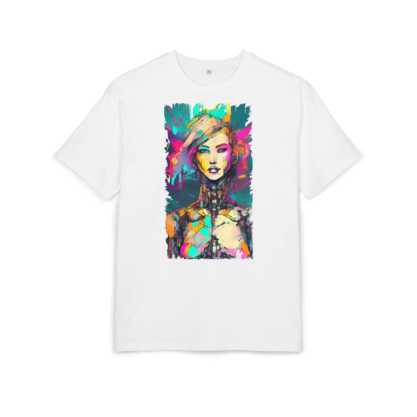 Vibrant Art Oversized Tee, Unisex Colorful T-Shirt, Graphic Arts Apparel, Casual Streetwear Gift, Unique Fashion Statement