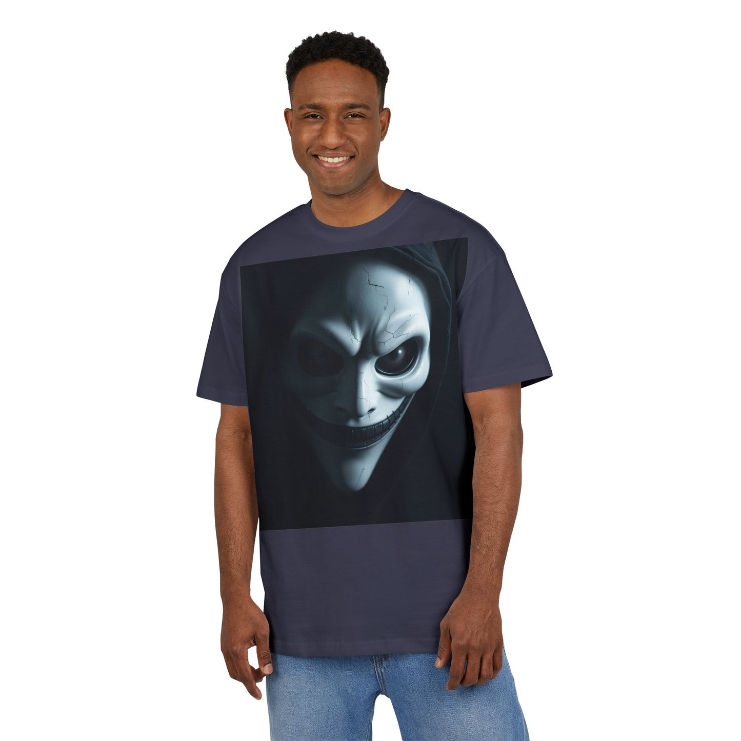 Spooky Graphic Unisex Oversized Tee, Halloween Shirt, Horror Aesthetic Tee, Statement Tee for Parties, Casual Wear, Gift Idea