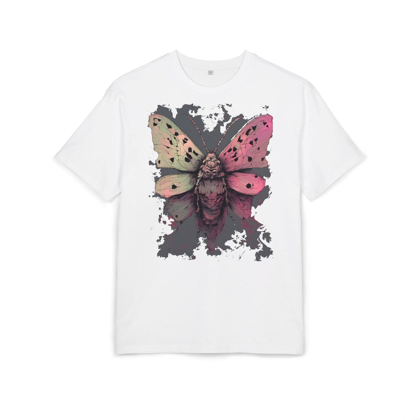 Moth Art Unisex Oversized Tee, Graphic T-Shirt, Nature Lover Gift, Everyday Wear, Summer Style