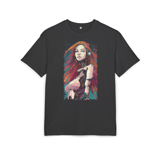 Artistic Oversize Tee - Vibrant Graphic Shirt, Casual Streetwear, Unique Gift for Art Lovers, Everyday Wear, Graphic Tee