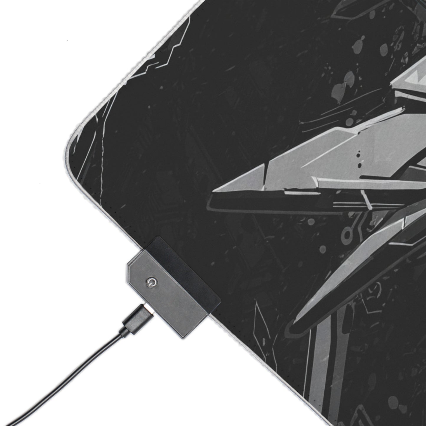 LED Gamer Mouse Pad with Futuristic Design - Perfect for Gaming Setup