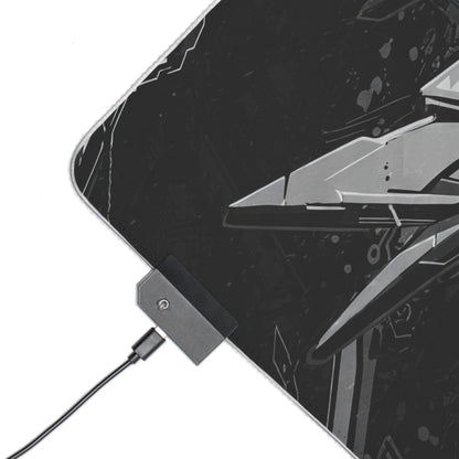 LED Gamer Mouse Pad with Futuristic Design - Perfect for Gaming Setup